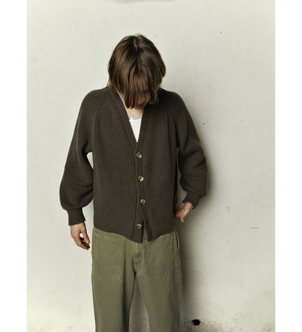HENCH KNIT CARDIGAN BROWN