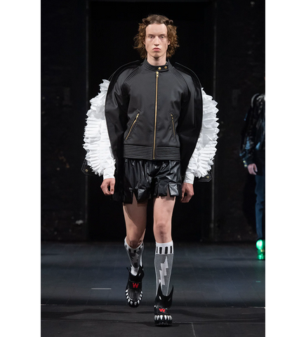 WALTER VAN BEIRENDONCK THUNDER SHORTS BLACK