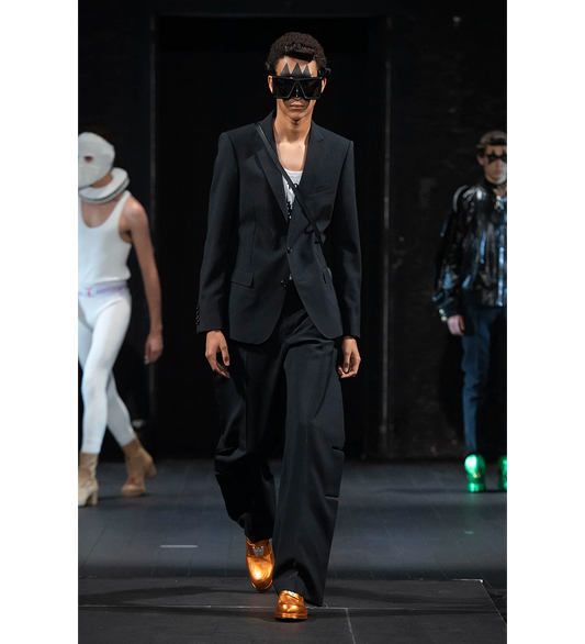 WALTER VAN BEIRENDONCK WINGS TROUSERS BLACK