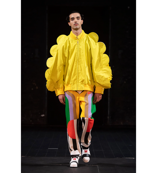 WALTER VAN BEIRENDONCK WINGS OVERSIZED BOMBER TANNIN