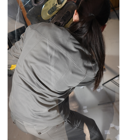 MIRBELIOIDS CARGO TROUSERS DARK GULL GREY