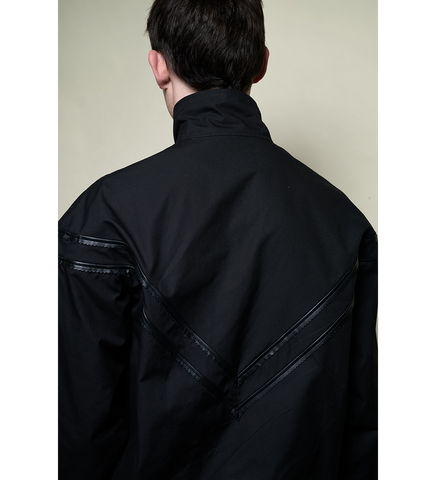 PINKING CORDED JACKET BLACK