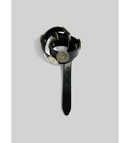 LEGAL TENDER CONCHO BELT BLACK