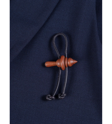 SPINNER BROOCH WOOD