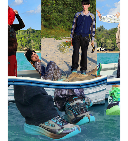 KIKO KOSTADINOV X ASICS ILARGI FF II DRIFTWOOD/DIOPTASE