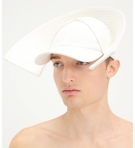 DENIM DRILL BOB MARINE HAT WHITE