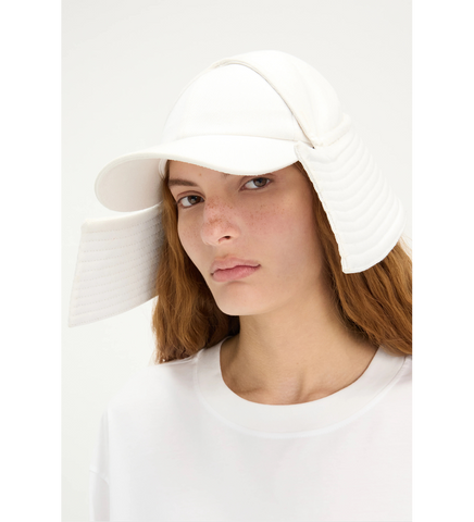 DENIM DRILL BOB MARINE HAT WHITE