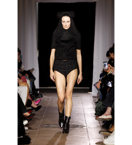 NEOPRENE BOW TOP BLACK