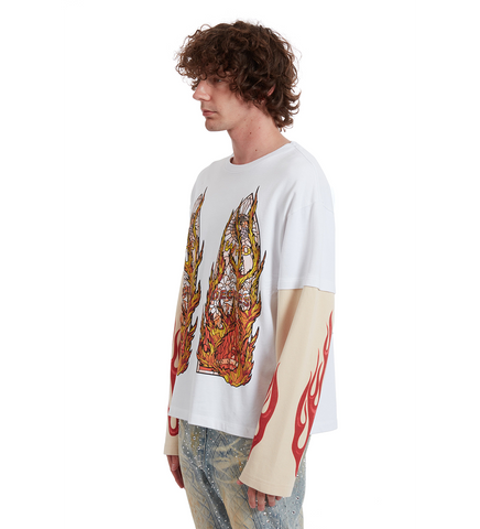 FLAME GLASS DOUBLE JERSEY CLOUD MULTI