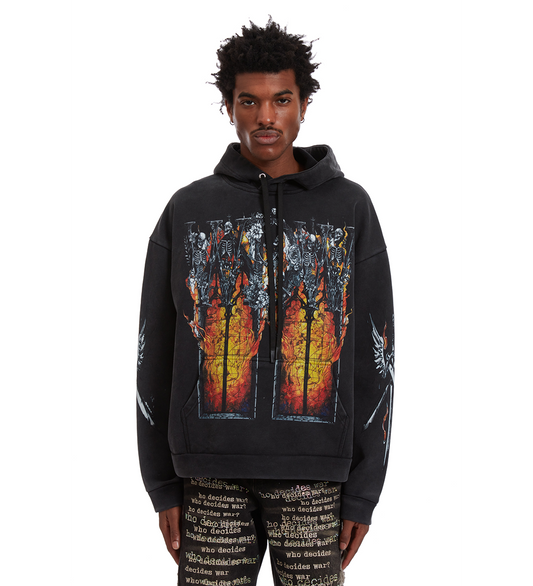 EMBER CHAPEL HOODED PULLOVER COAL
