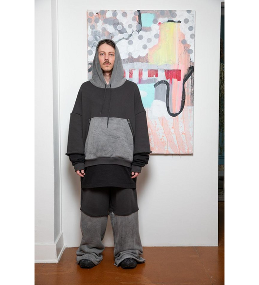 DOUBLE LAYER WARM PANT BLACK CHARCOAL
