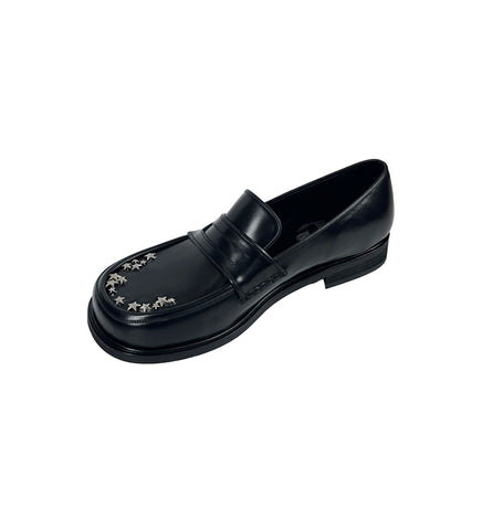 WIDE DOUGH STAR SIGN LOAFER BLACK