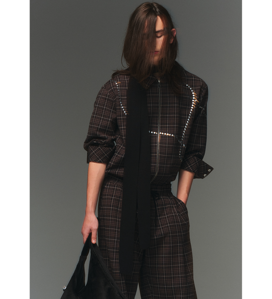 SKINNY DOUBLE SCARF BLACK