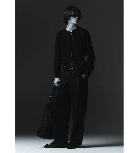 GURKHA PLEATED PANTS BLACK