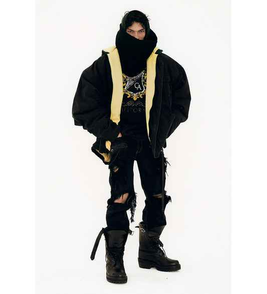 CARGO JACKET BLACK/NEON YELLOW