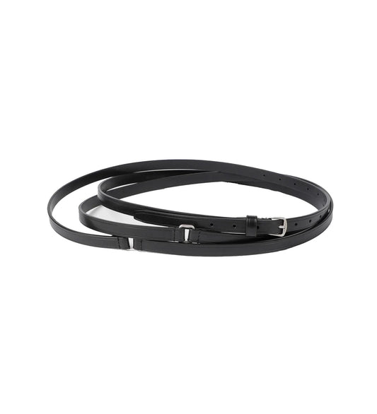 KEPA 1.5CM TRIPLE WRAP BELT BLACK