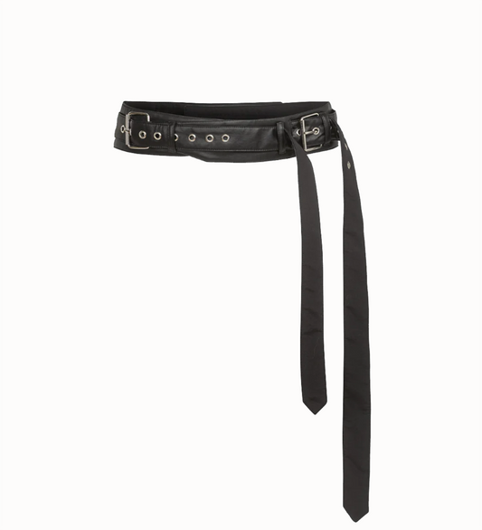 GURKHA BELT BLACK LEATHER