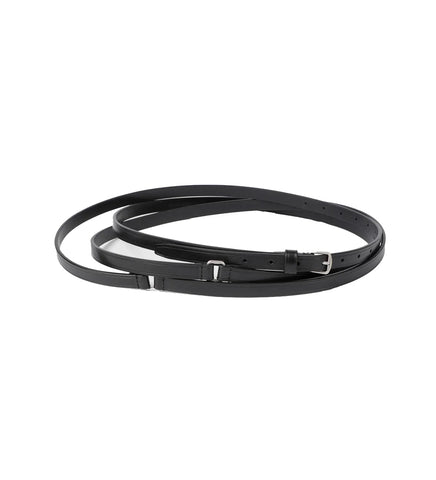 KEPA 1.5CM TRIPLE WRAP BELT BLACK