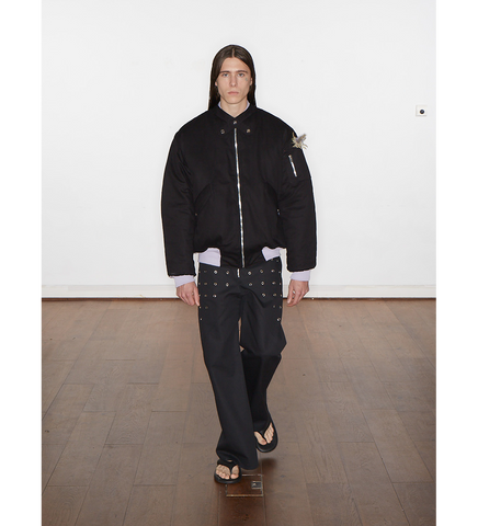 PADDED JUKEBOX BOMBER BLACK