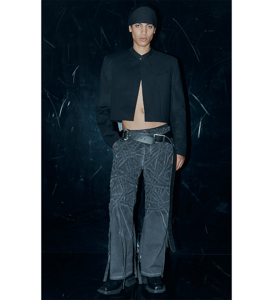 CROPPED JUKEBOX BLAZER BLACK