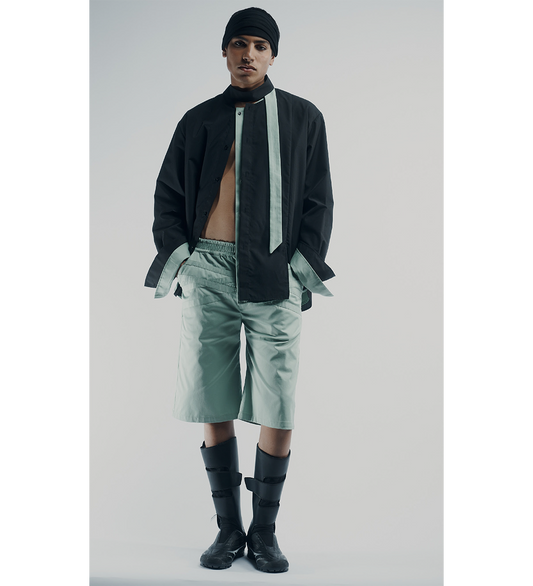 SCARF SHIRT PISTACHIO GREEN