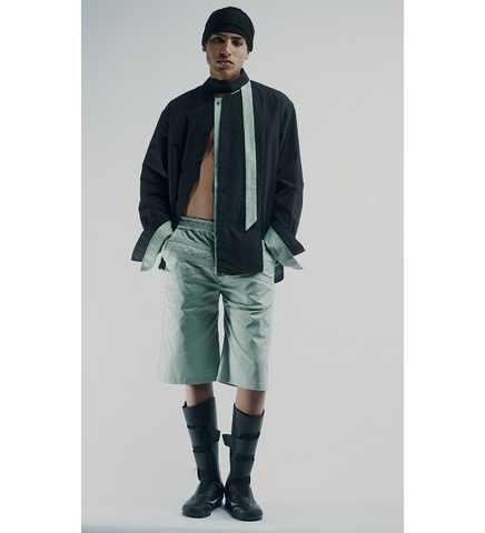 SCARF SHIRT PISTACHIO GREEN
