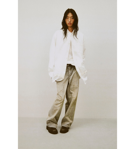 VAST SHIRT IVORY CLOUD BREEZEY COTTON