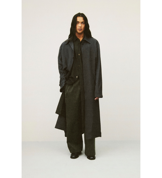 BRIDGE CHINO ANTIQUE MUDD COATED SATEEN