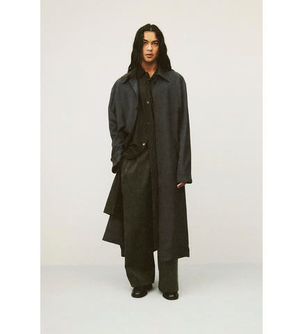 BRIDGE CHINO ANTIQUE MUDD COATED SATEEN