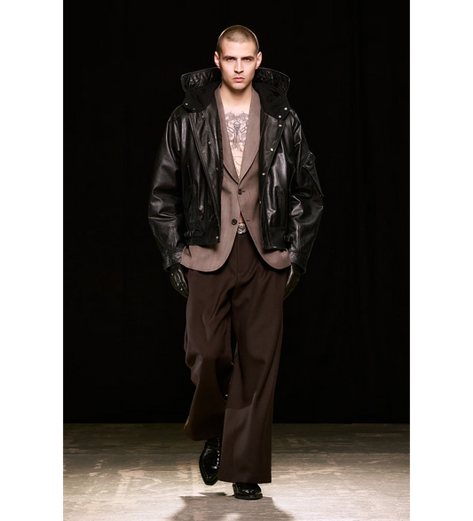 BRIDGE CHINO DEEP PAMGOA ISSUE WOOL