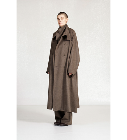 HEAVY WOOL OVERSIZED COAT DUST