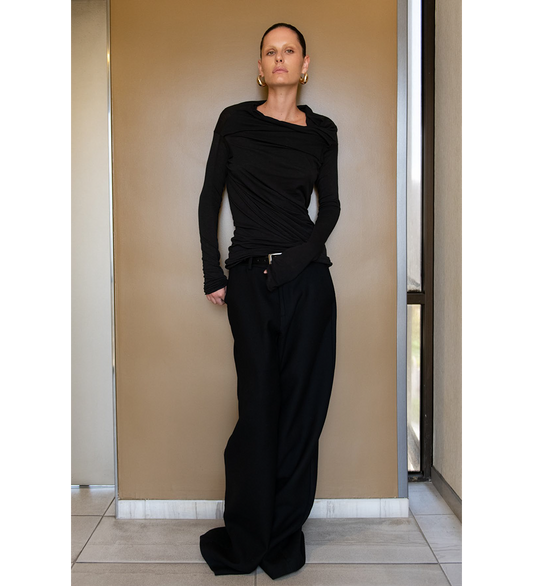 WIDELEG TROUSER BLACK