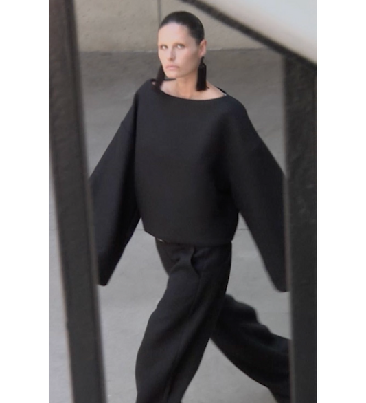 BOAT NECK JUMPER BLACK