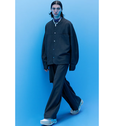 WOLVES DRAPE TROUSERS ASH GREY