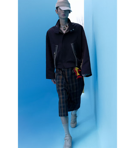 MEDINA HARRINGTON JACKET STAGNANT BROWN