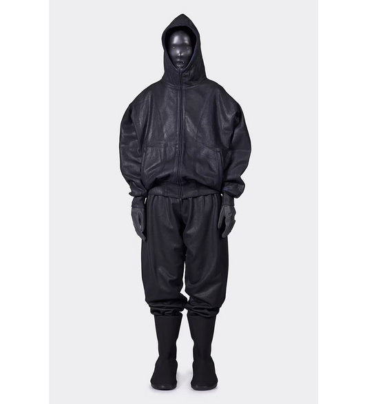 COATED SWEAT PANTS ONYX