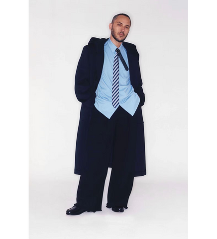 TIE STRAP CLOSURE BLUE NAVY