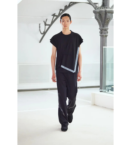 INEX MESH SLEEVELESS TOP BLACK