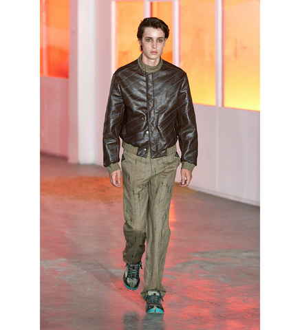 TARHOS LEATHER JACKET WALNUT BROWN