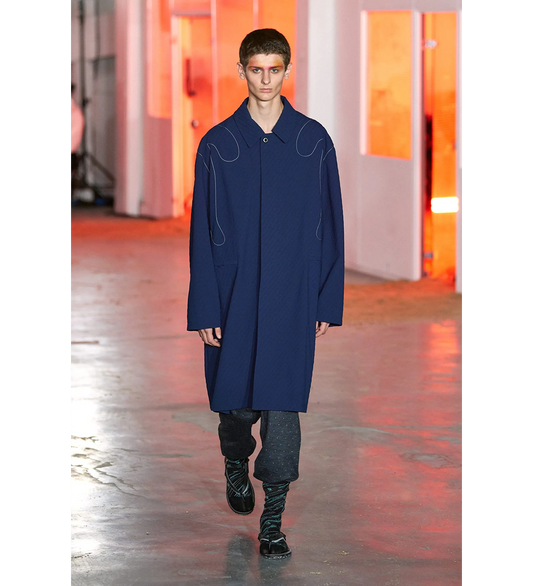 EURI K-SHOULDER COAT ABYSS BLUE