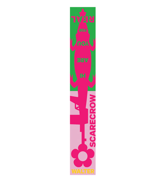 SCARE CROW SCARF SINGLE PINK