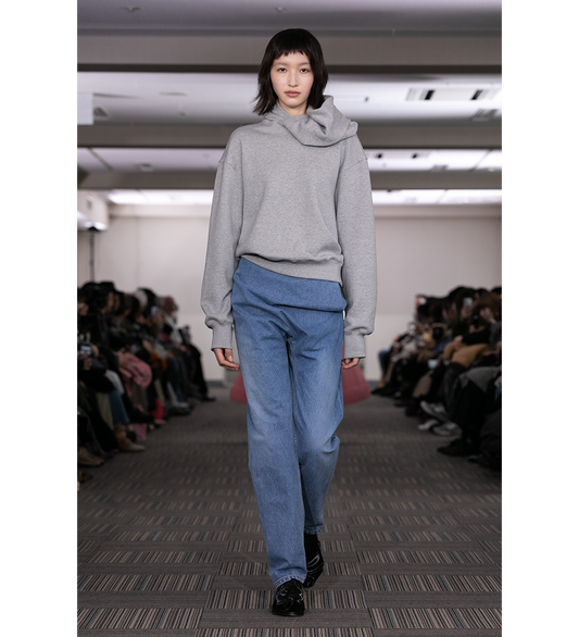 DRAPE HOODIE M GRAY