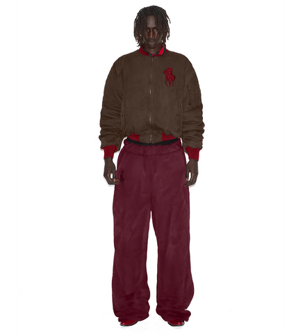 SEX REVERSIBLE SWEATS BURGUNDY GREEN/RED