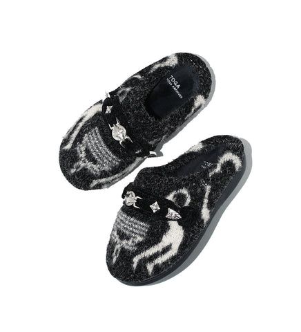 TOGA VIRILIS X SUBU KNIT SLIP-ON BLACK
