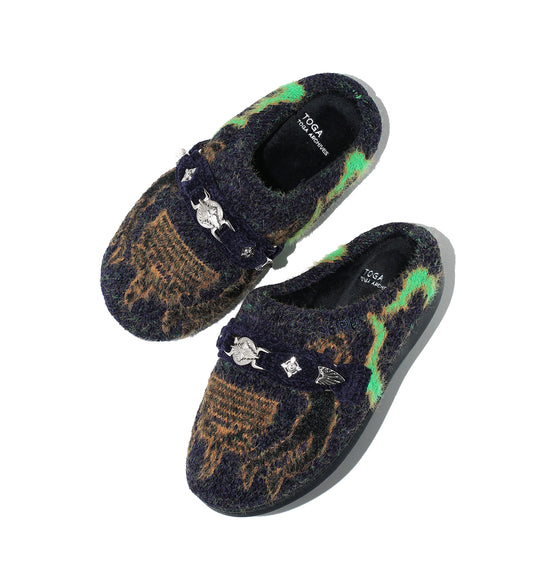 TOGA VIRILIS X SUBU KNIT SLIP-ON NAVY