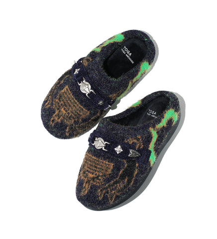 TOGA VIRILIS X SUBU KNIT SLIP-ON NAVY