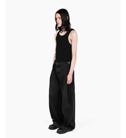 ADJUSTABLE JEANS WASHED BLACK