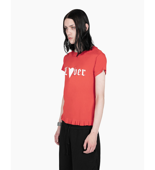 RUFFLE T-SHIRT LOVER RED