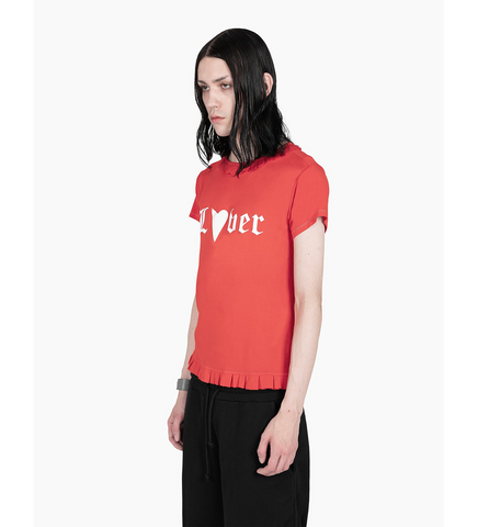RUFFLE T-SHIRT LOVER RED