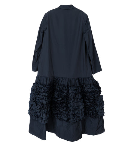 MOLLY GODDARD CELIA COAT NAVY